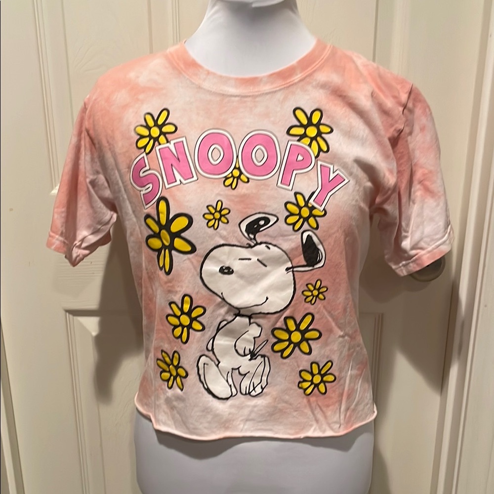 Snoopy Women’s Tie-Dye T-Shirt - orange